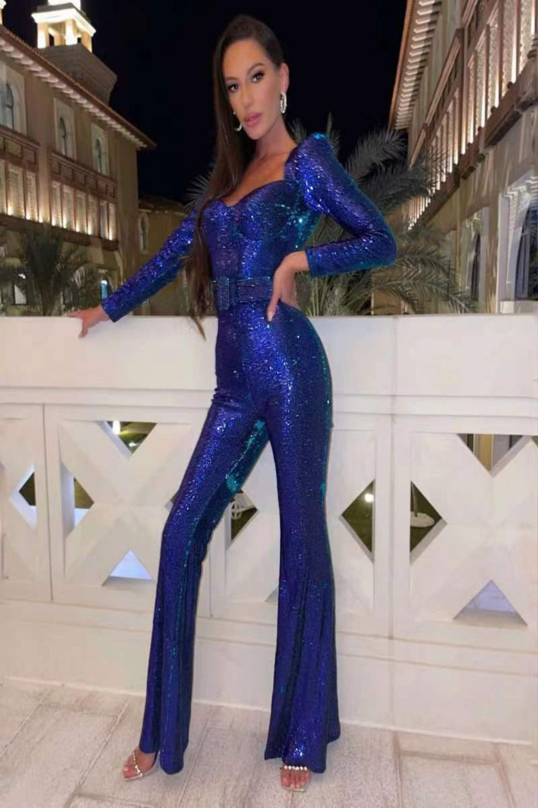 Variant image for Damen Jumpsuit Schwarz Größe M Elegant Hochwertiger Stoff-4
