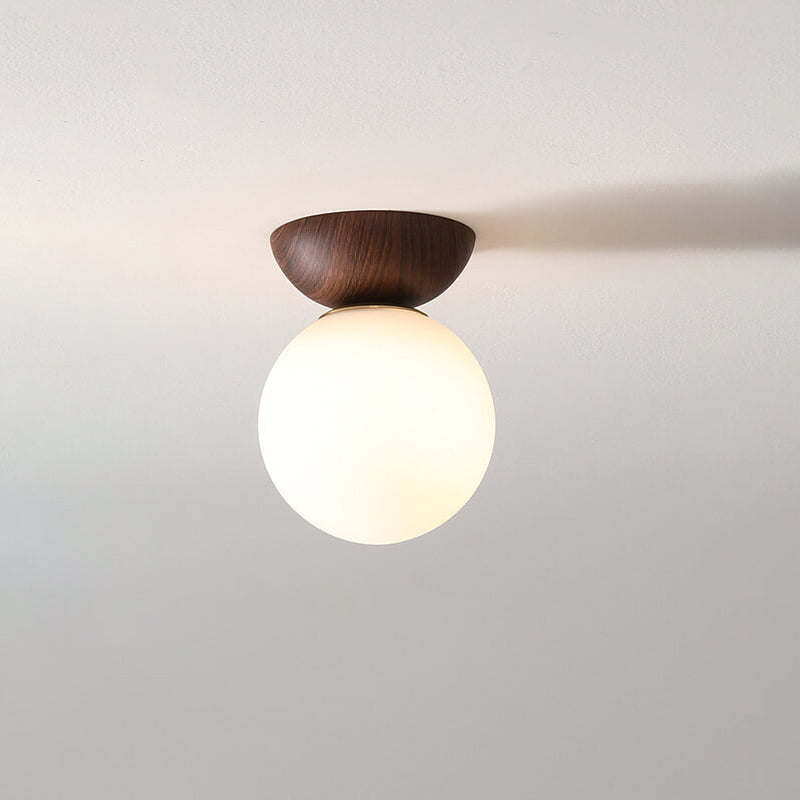 Japanische Deckenleuchte mit Holzoptik | Hikari Deckenlampe