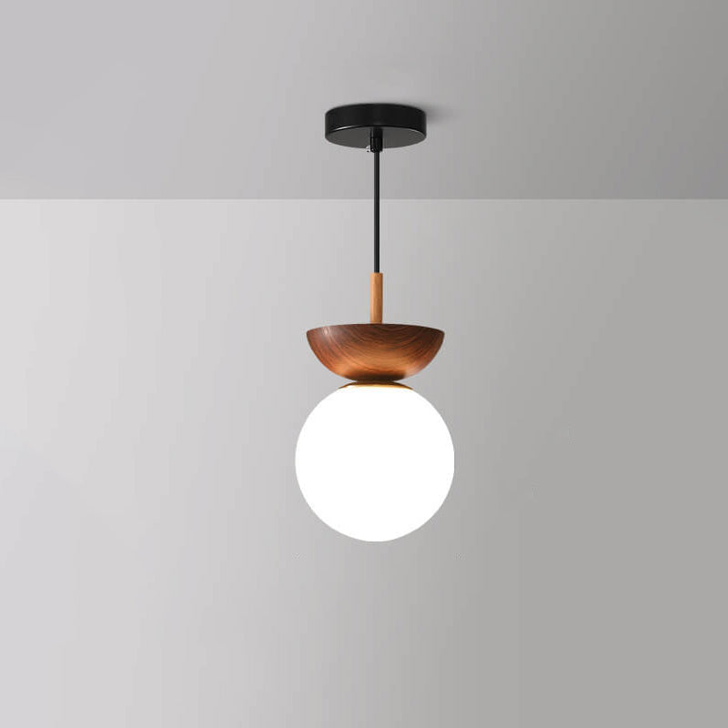 Japanische Deckenleuchte mit Holzoptik | Hikari Deckenlampe