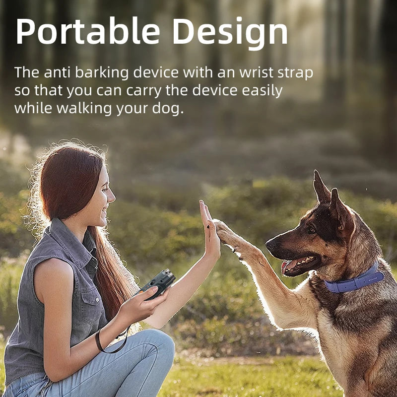 DogSafe Ultraschall Hundeabwehr – 2-in-1 Anti-Bell &amp; Trainingsgerät mit LED-Licht
