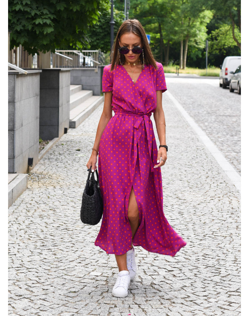 Variant image for Blumenmuster Sommer Maxikleid für Damen – Leichtes, Pflegeleichtes Langes Kleid für Jeden Anlass-11