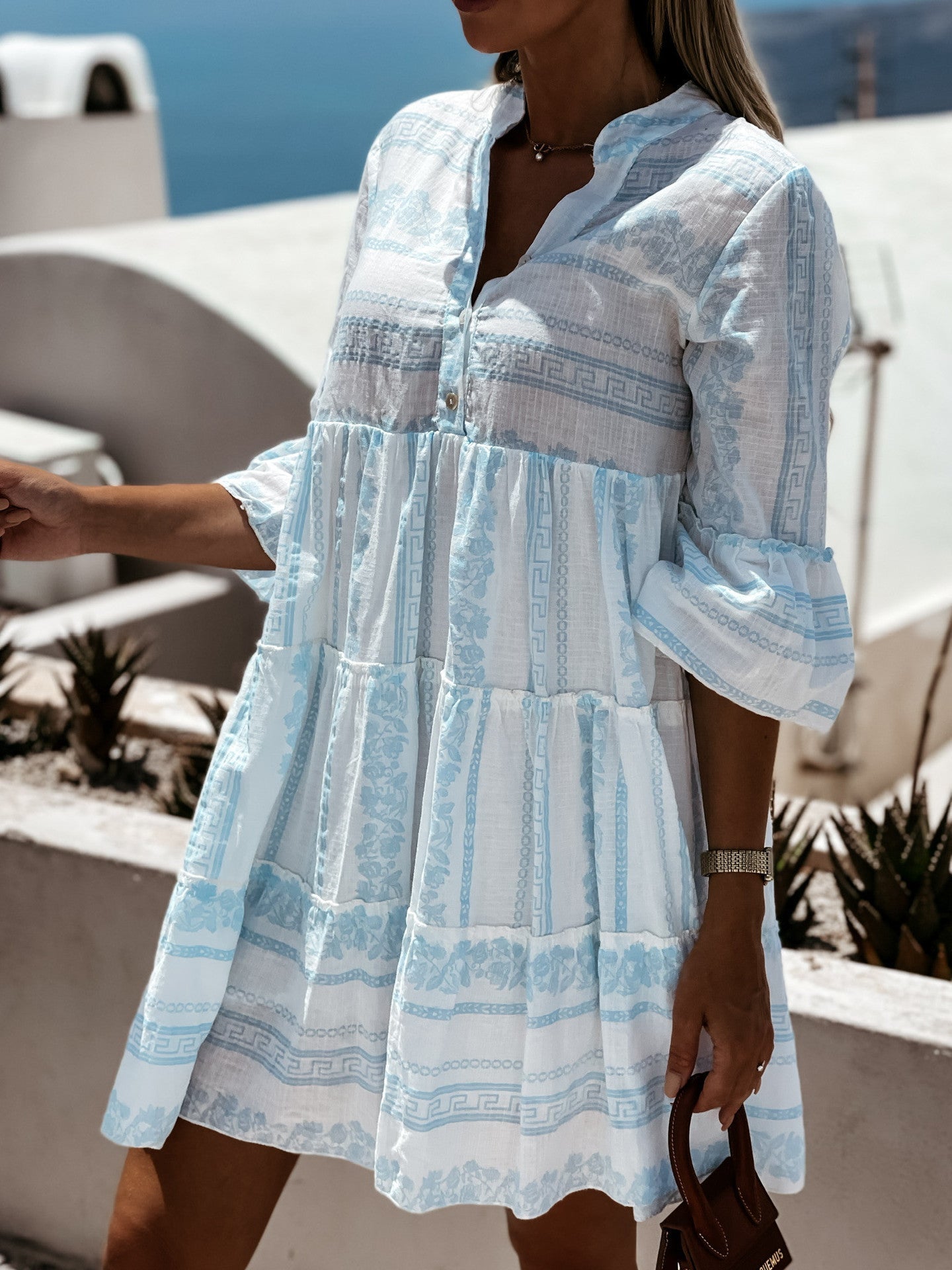 Boho-Rüschenkleid für Damen – Fröhliches Sommerkleid Mia