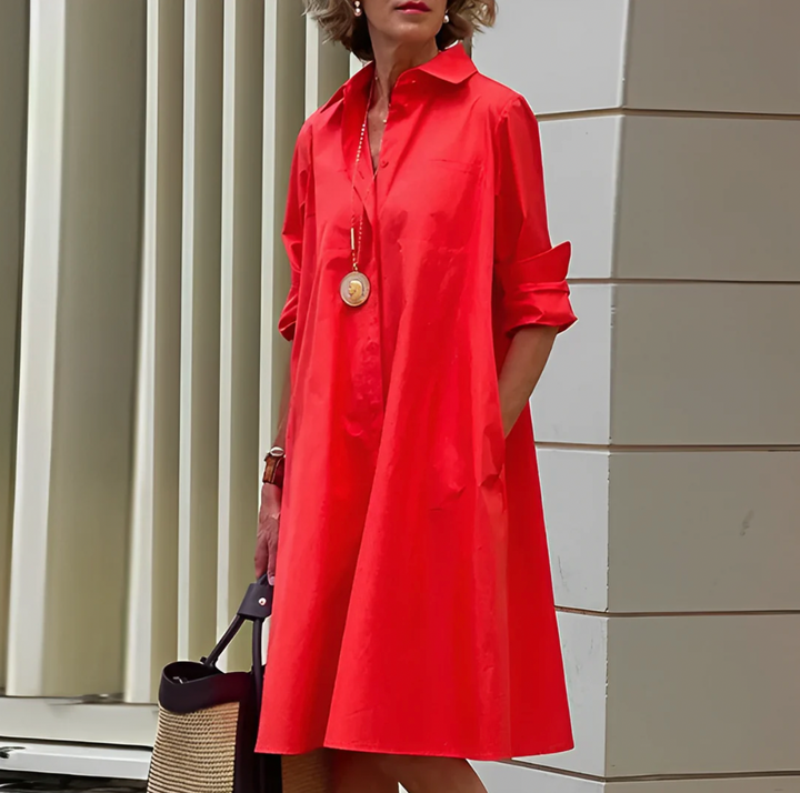 Variant image for Elegantes Blusenkleid für Damen – Vielseitig, Bequem und Nachhaltig in verschiedenen Farben-1