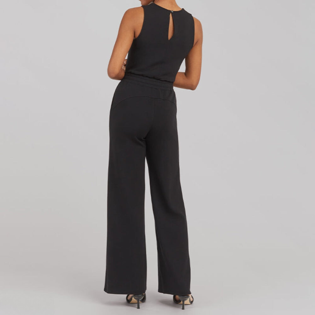 Damen Jumpsuit Beige Größe M Baumwolle Ärmellos Elegant Sommer-6