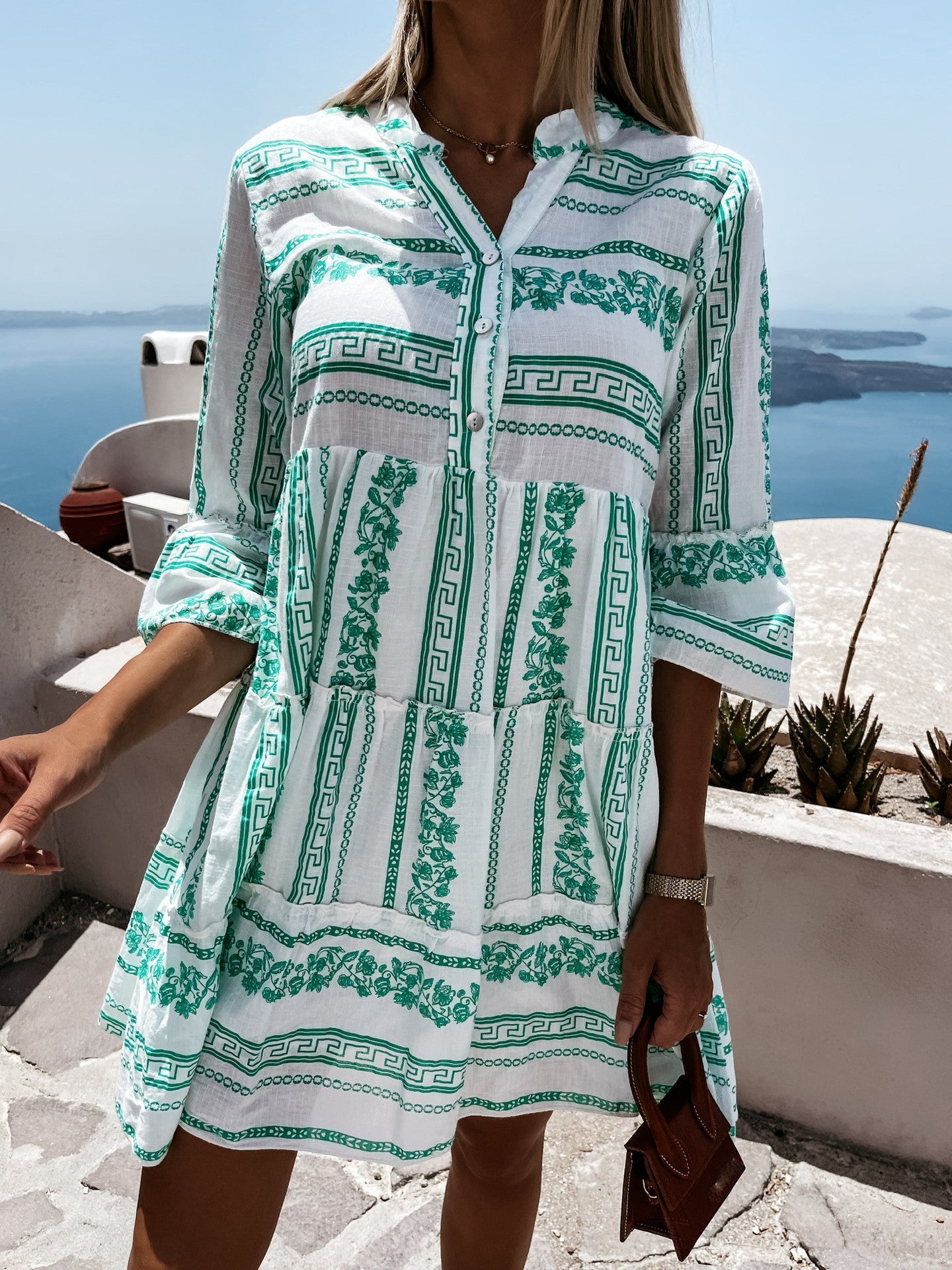 Boho-Rüschenkleid für Damen – Fröhliches Sommerkleid Mia