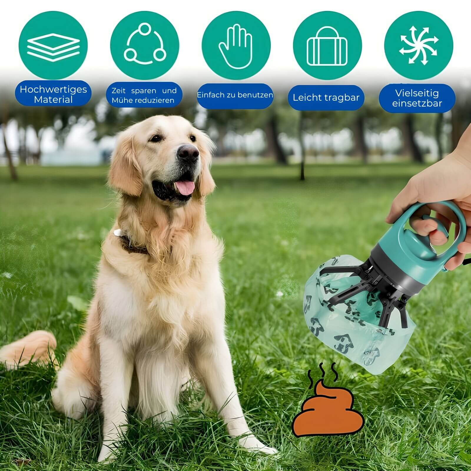 EasyScoop – Tragbare Hundekotschaufel für hygienische Entsorgung