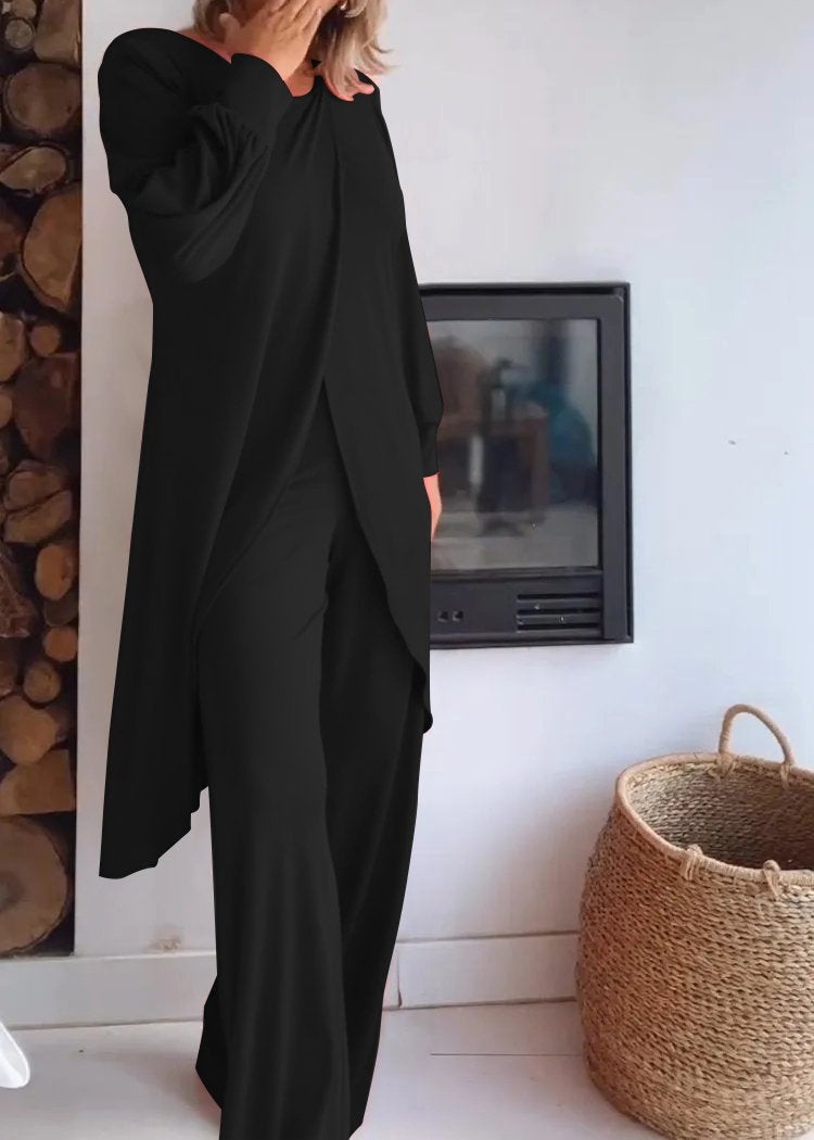 Variant image for Damen Set Twin Set Schwarz Größe M Baumwollmischung-8