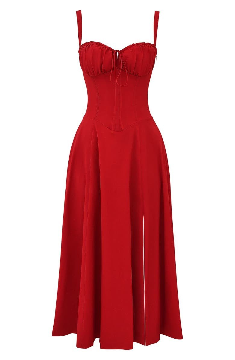 Elegantes Damen Midikleid mit Korsett-Oberteil Virella