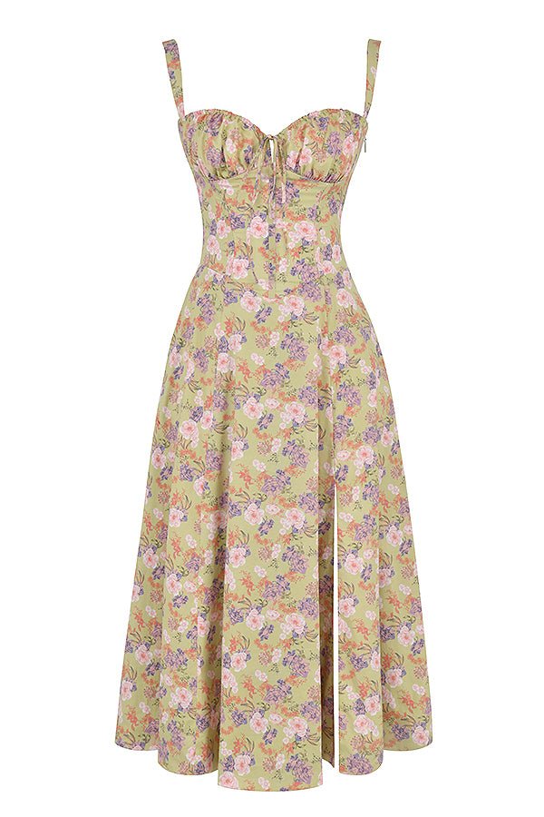 Elegantes Damen Midikleid mit Korsett-Oberteil Virella