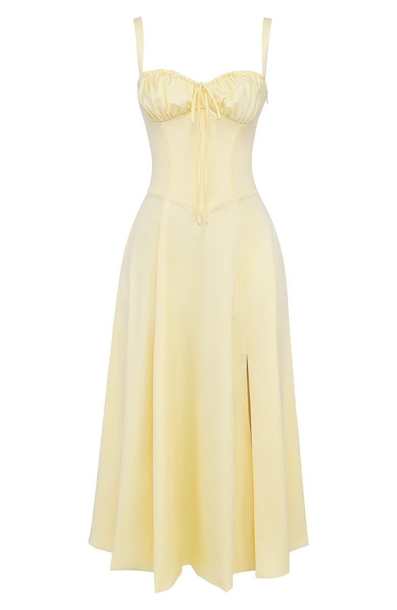 Elegantes Damen Midikleid mit Korsett-Oberteil Virella