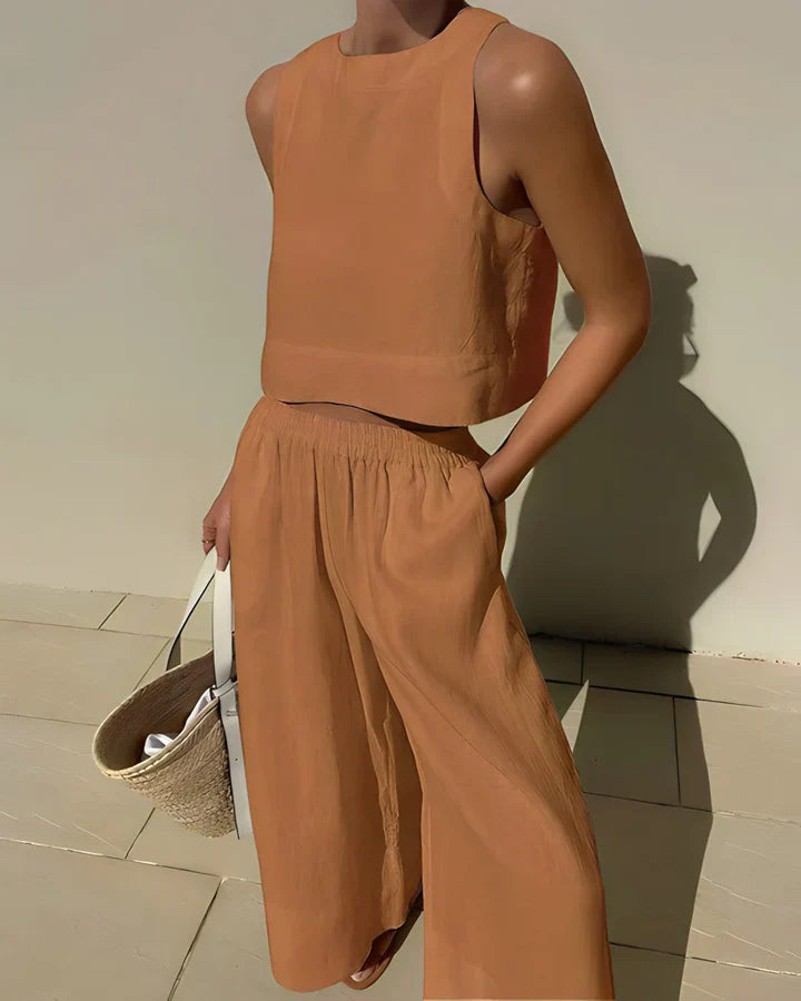 Variant image for Damen Sommer Outfit Schwarz Größe M Baumwolle Leinen-13
