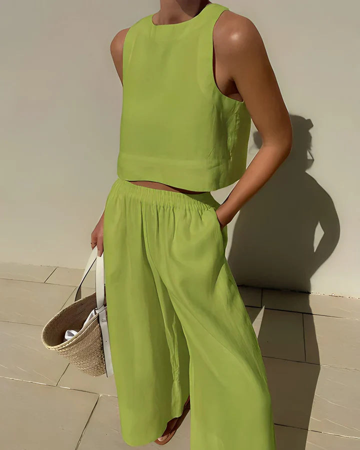 Variant image for Damen Sommer Outfit Schwarz Größe M Baumwolle Leinen-31
