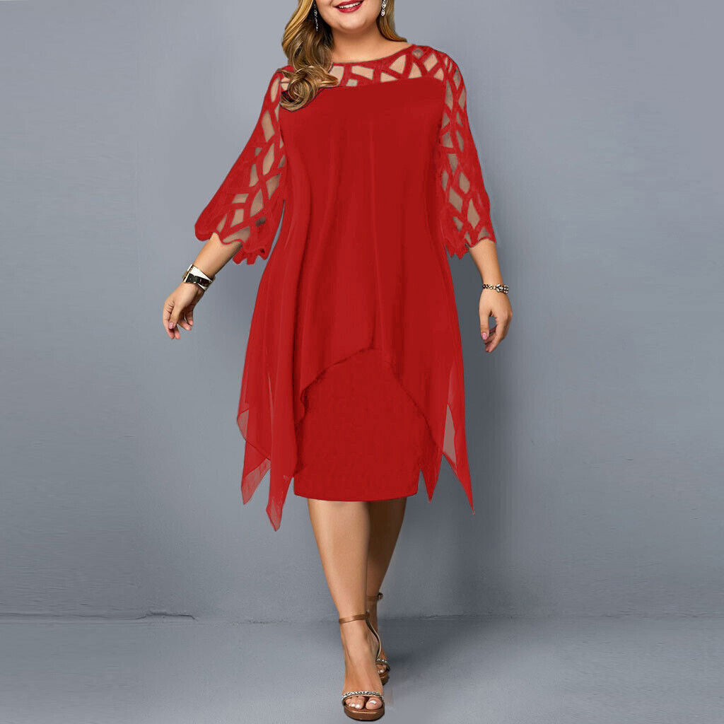 Elegantes Midikleid für Damen in Plus Size – Liora